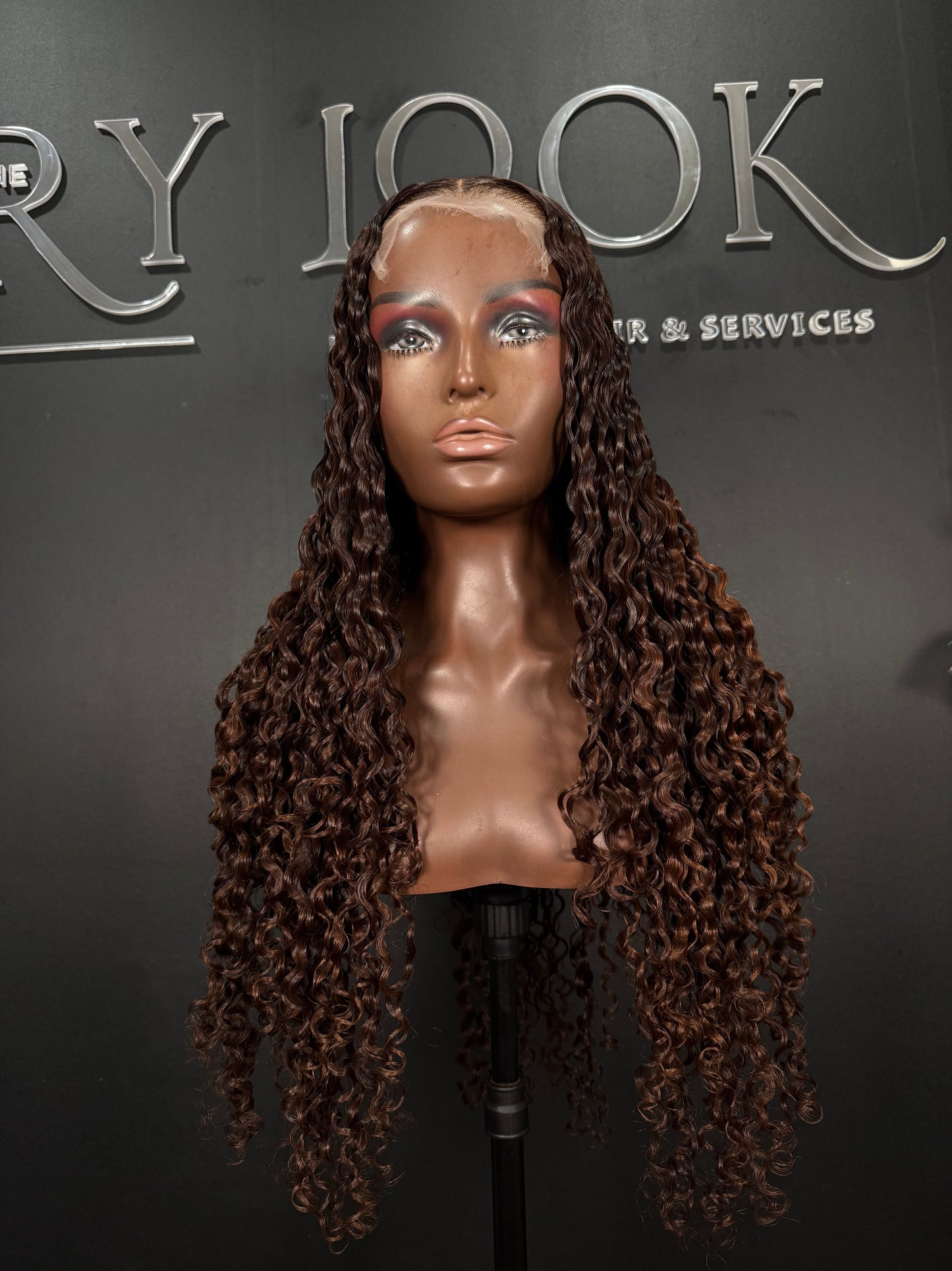 (Brown) raw Burmese curly unit