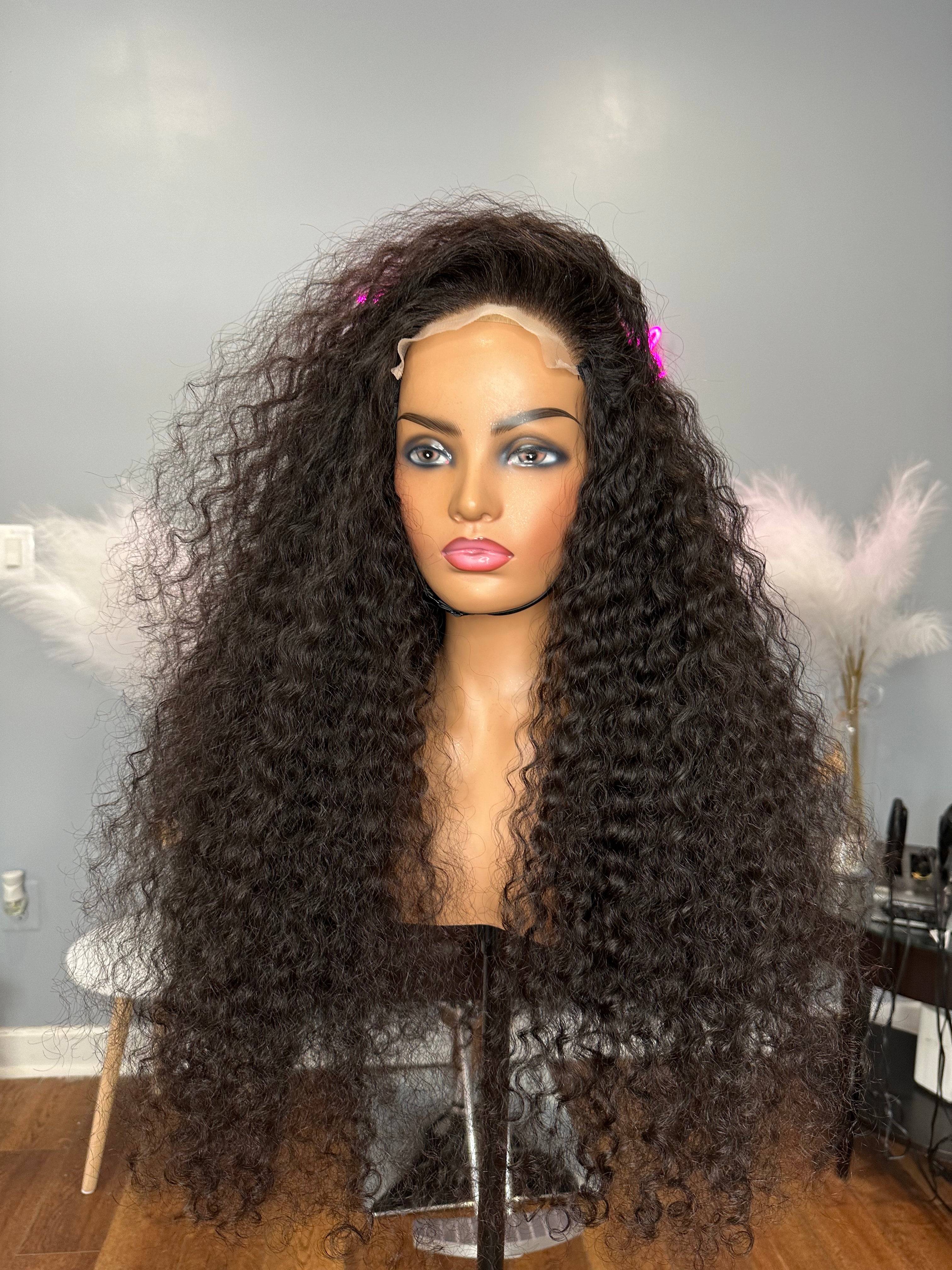 Raw Burmese curly wigs